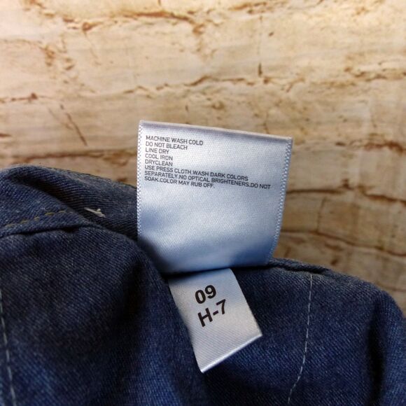 Uniqlo Pants Women 6 Navy Blue High-Waisted Wide Leg Relaxed Fit Chino Preppy - Picture 12 of 13